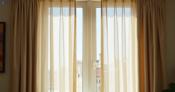 Dull dusty drapes in mount-clear-vic before professional cleaning